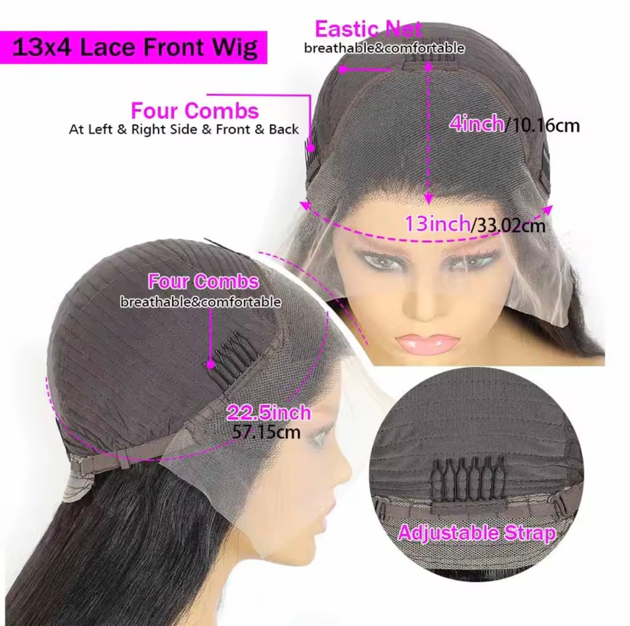 Perruque Lace Front sans colle