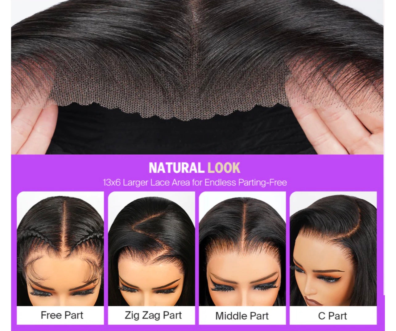 Perruque Premium 40 pouces – Closure HD Invisible Sans Colle | Luxe Naturel Ultime