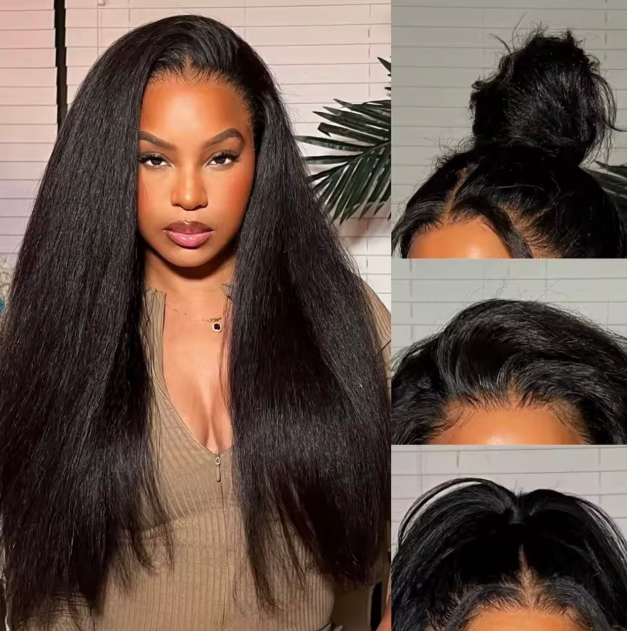 Perruque Lace Front sans colle